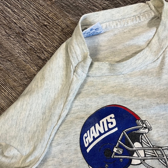 Vintage 1990's NY Giants Shirt Size XL Salem Sportswear 1995 Grey Graphic Tee - Picture 5 of 7